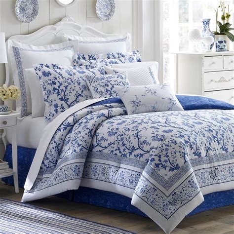 target blue white wuth flowers comforter|Blue And White Comforter : Target.